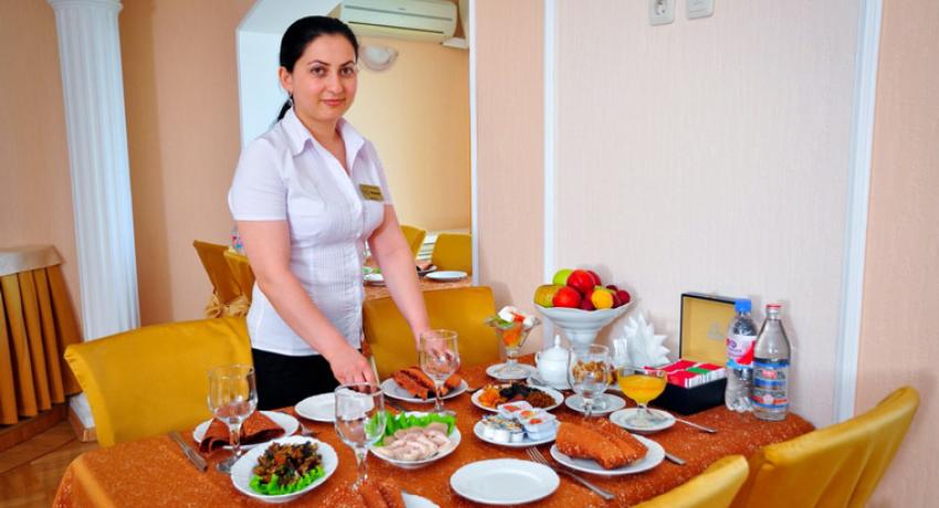 VIP-зал - «Ресторан на 11 этаже» в санатории Виктория. Кисловодск